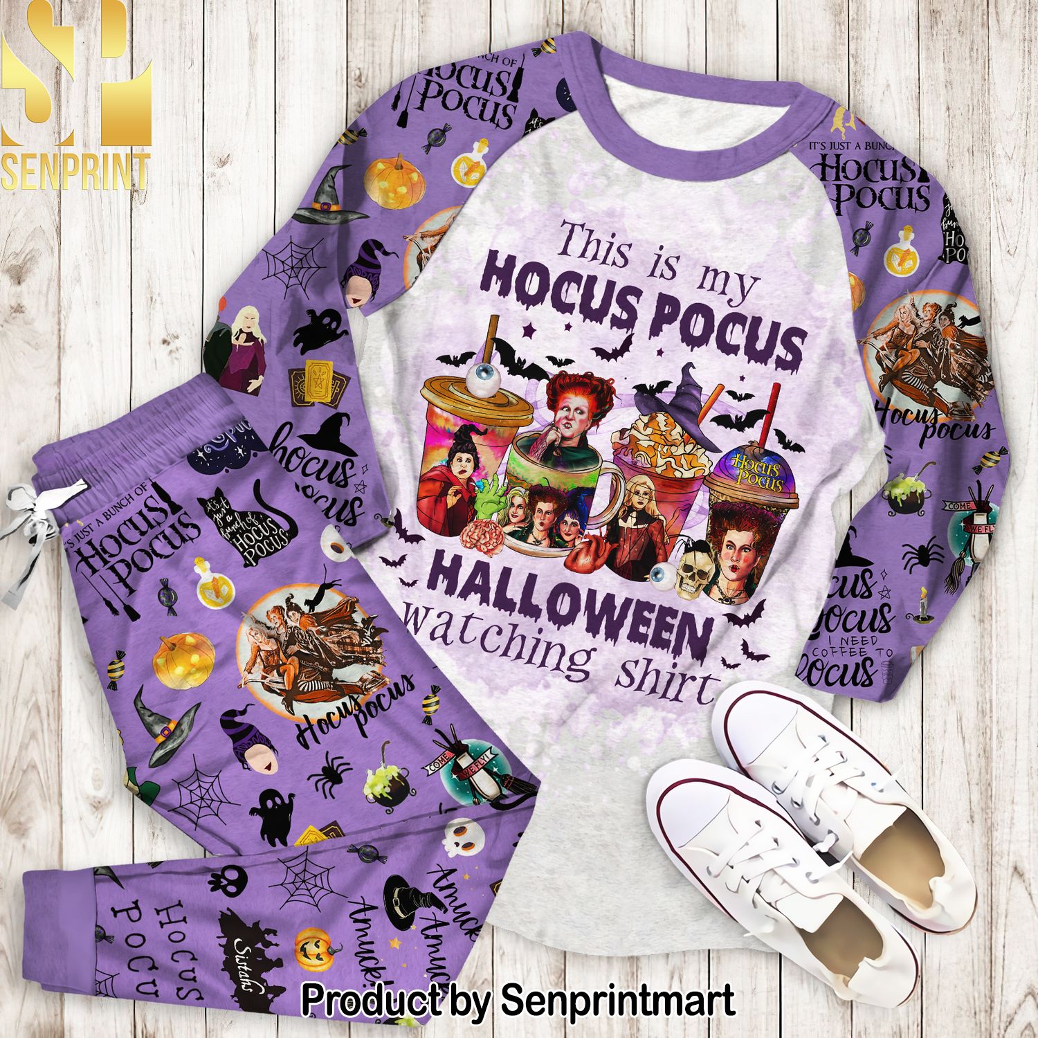 This is my hocus pocus halloween 3D Full Print Pajamas Set