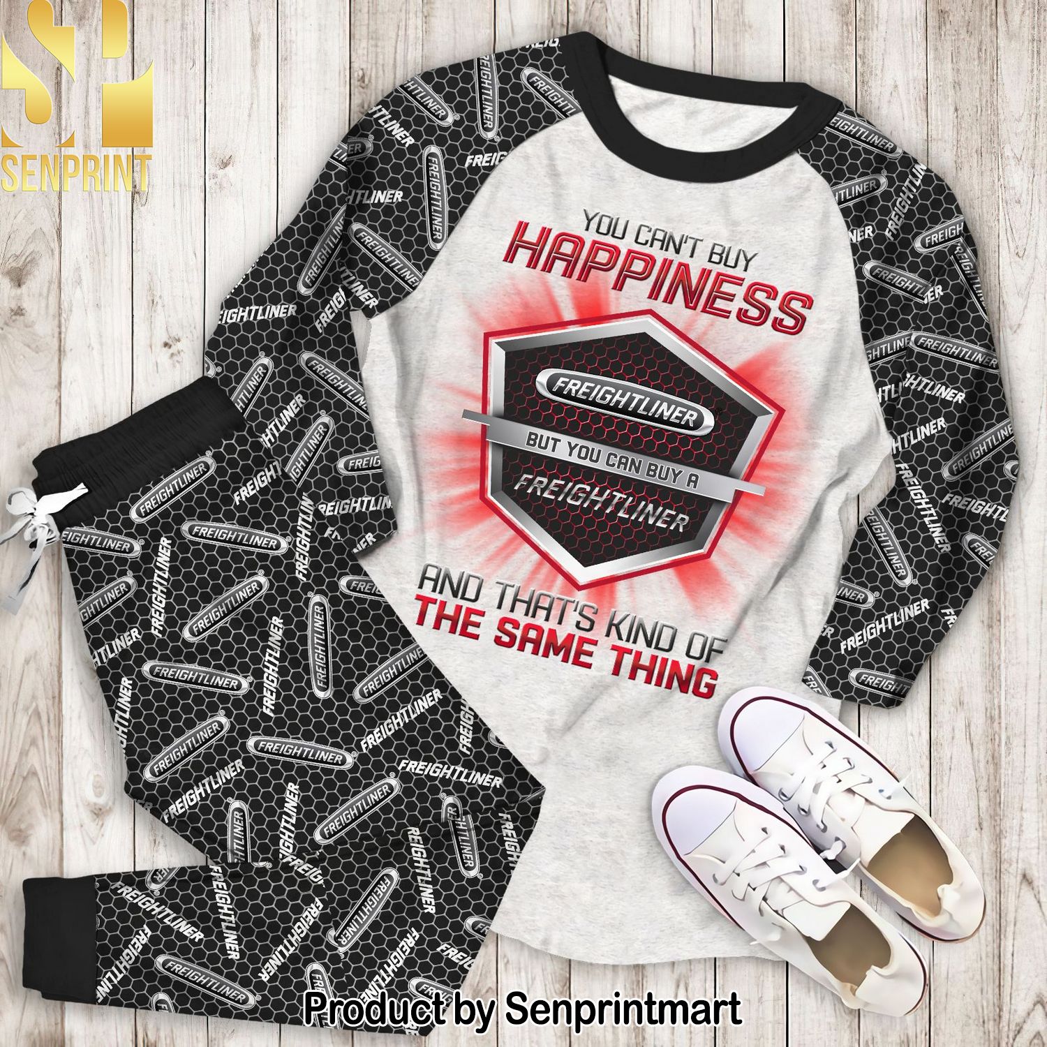 You Can’t Buy Happiness But You Can Buy a Freightliner Classic All Over Print Pajamas Set