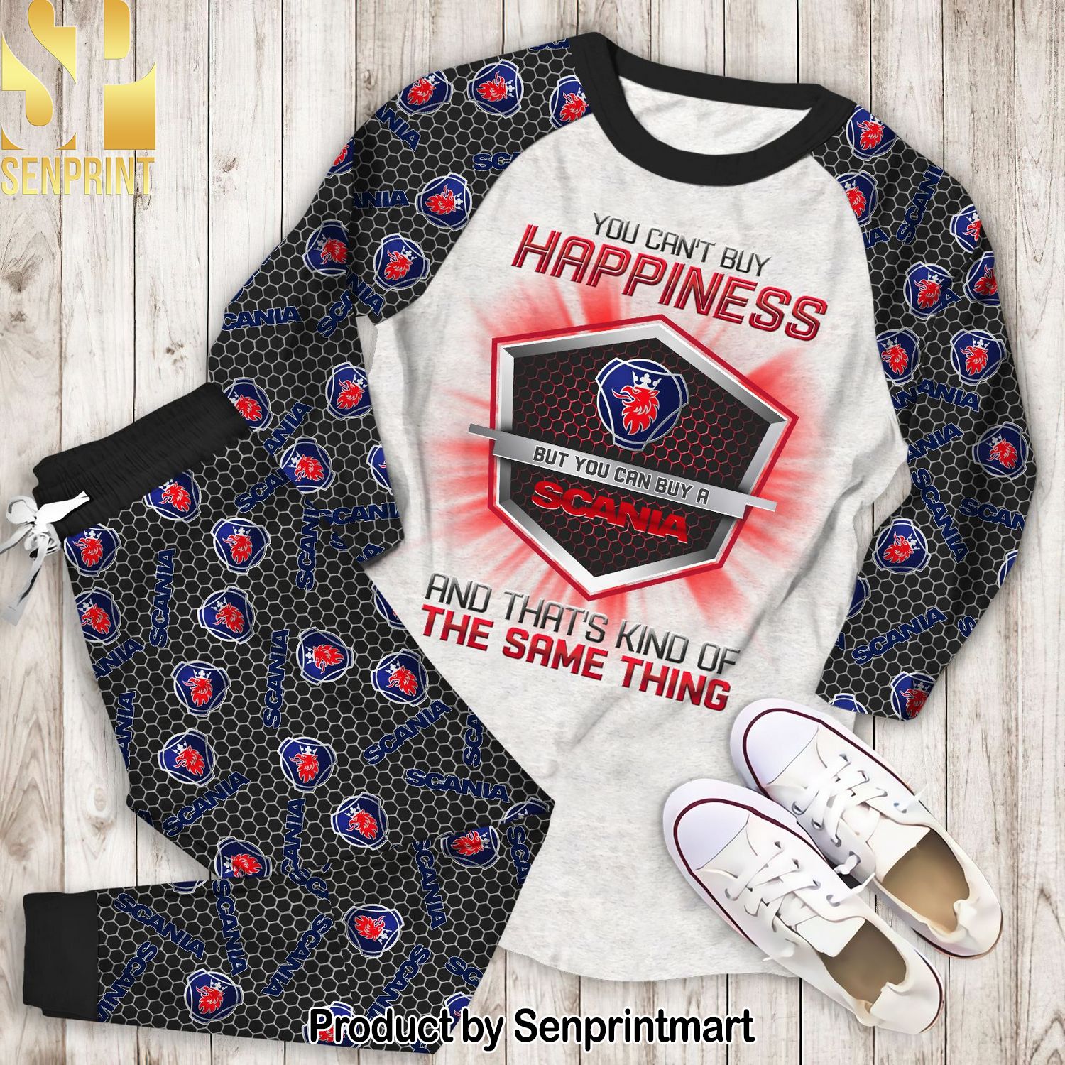 You Can’t Buy Happiness But You Can Buy a Scania Full Print Unisex Pajamas Set