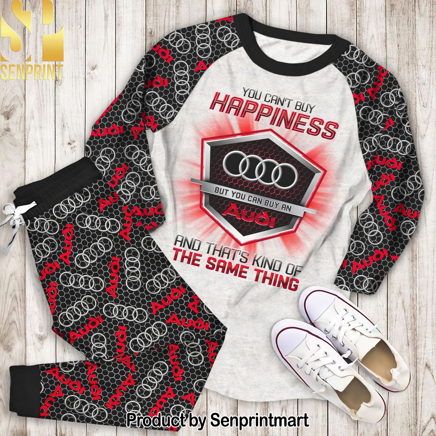 You Can’t Buy Happiness But You Can Buy an Audi Full Printing Unisex Pajamas Set