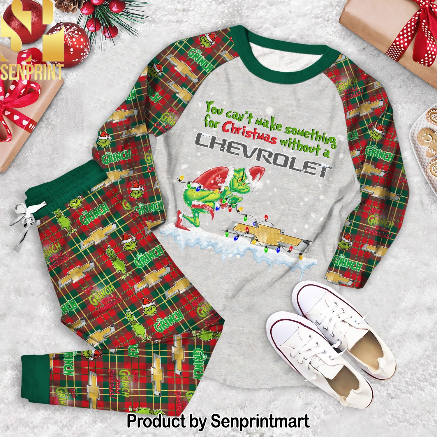 You Can’t make something for Christmas without a Chevrolet Silverado All Over Printed 3D Pajamas Set