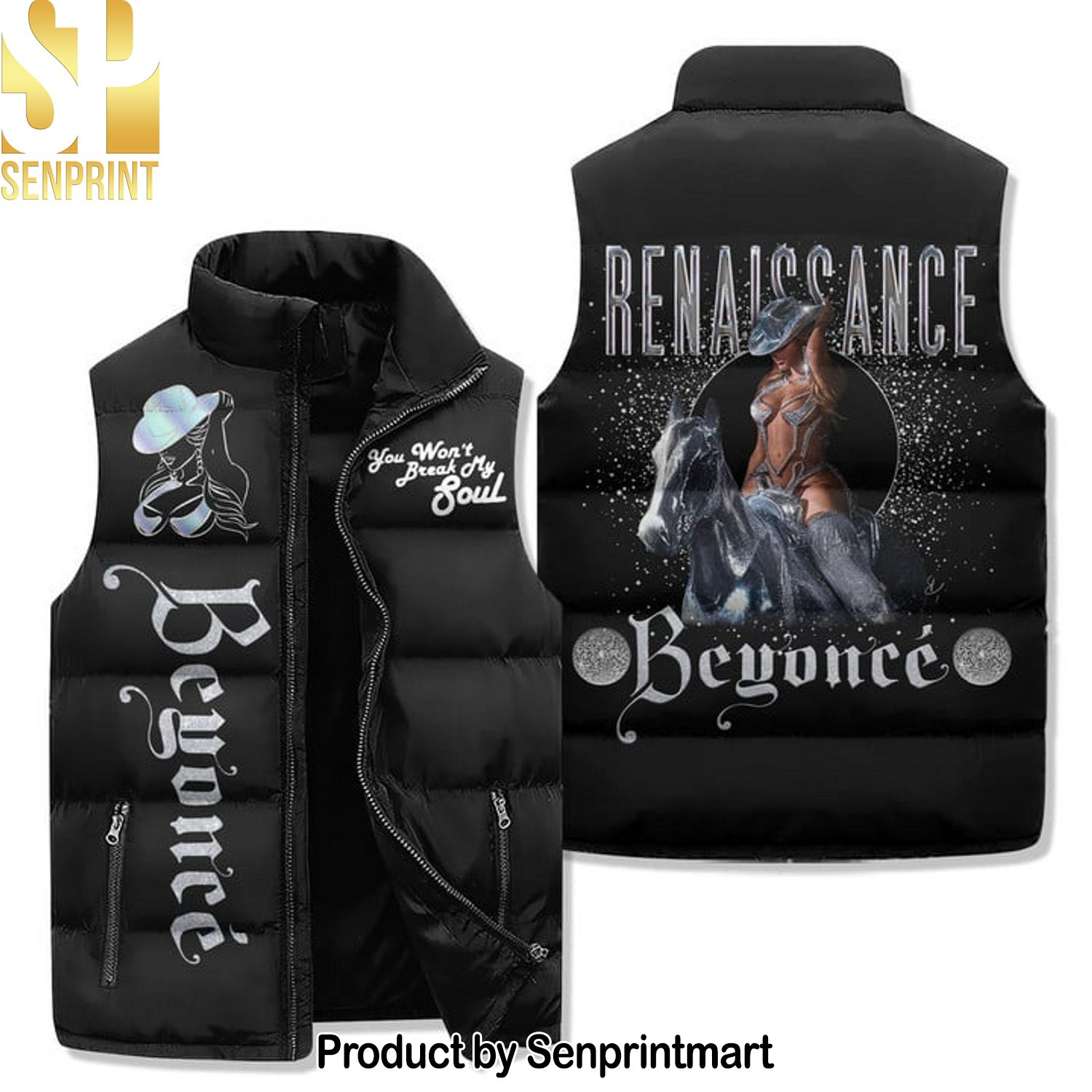 Beyonce Music For Fans Sleeveless Jacket