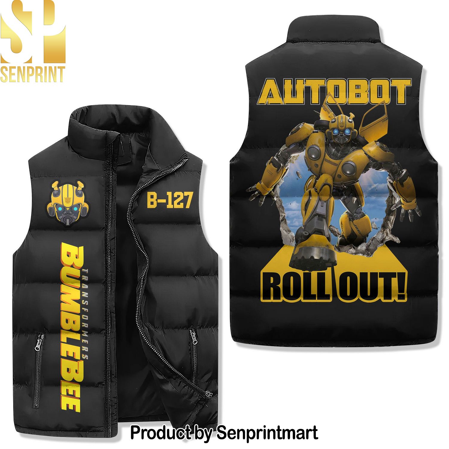 Bumblebee Autobot Transformers For Fans Sleeveless Jacket