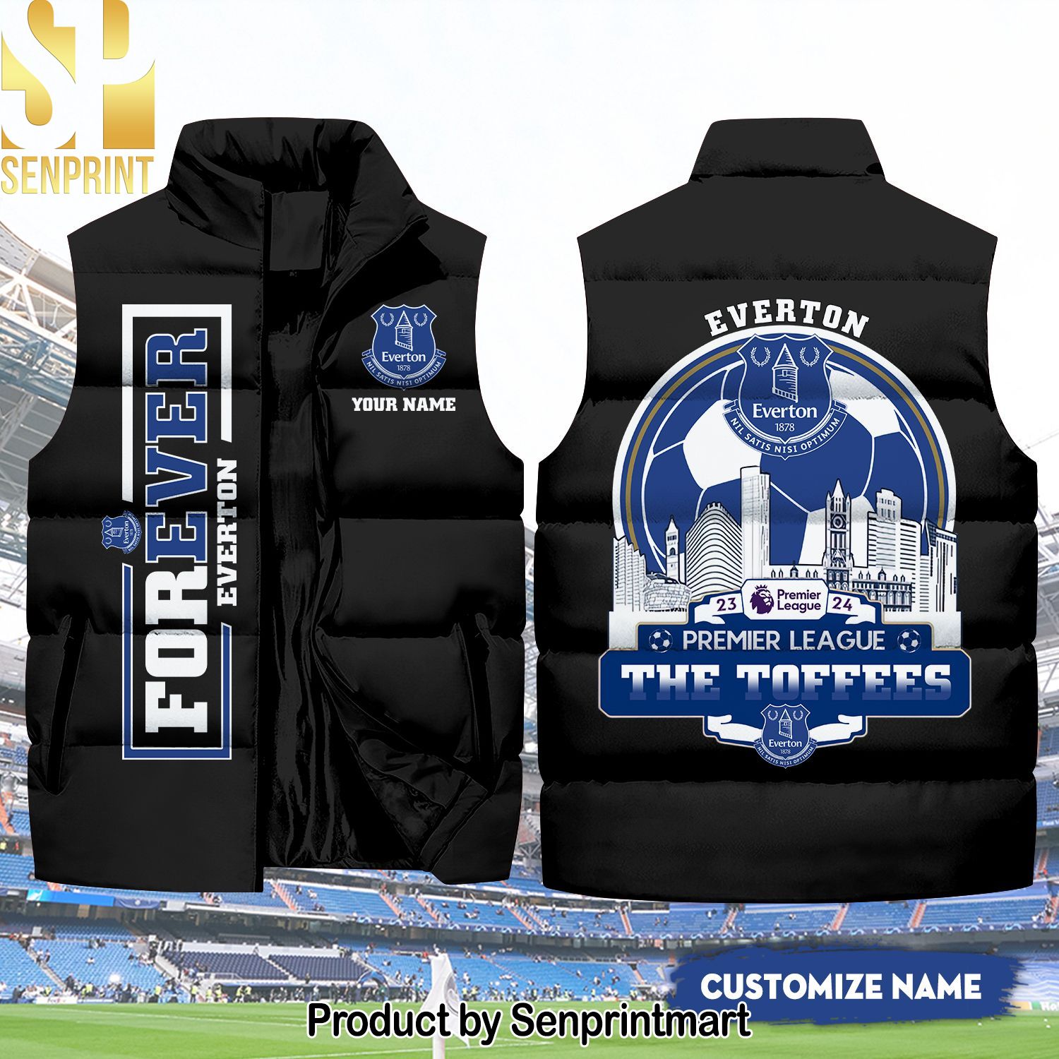 English Premier League Everton Premier League 2023 New Outfit Sleeveless Jacket