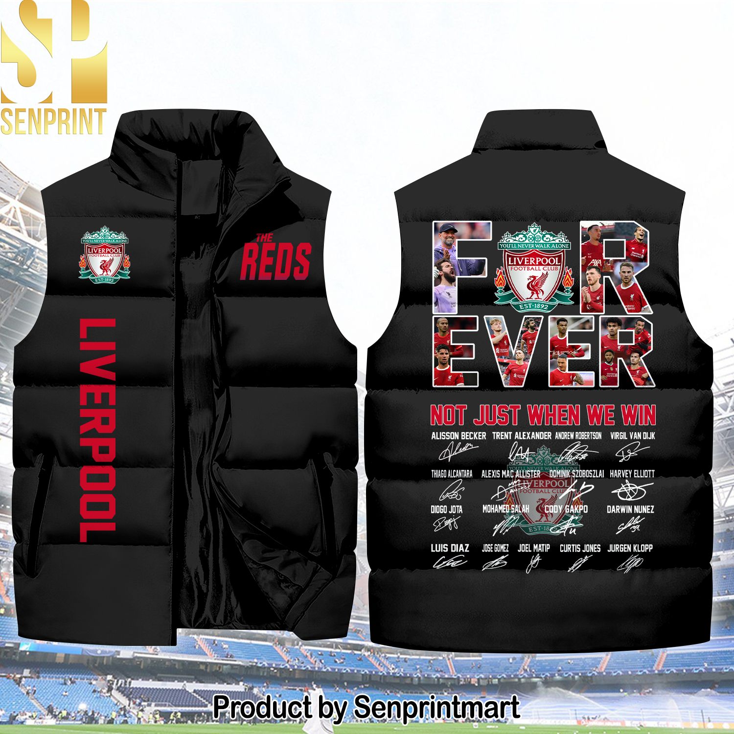 English Premier League Forever Liverpool Cool Version Sleeveless Jacket