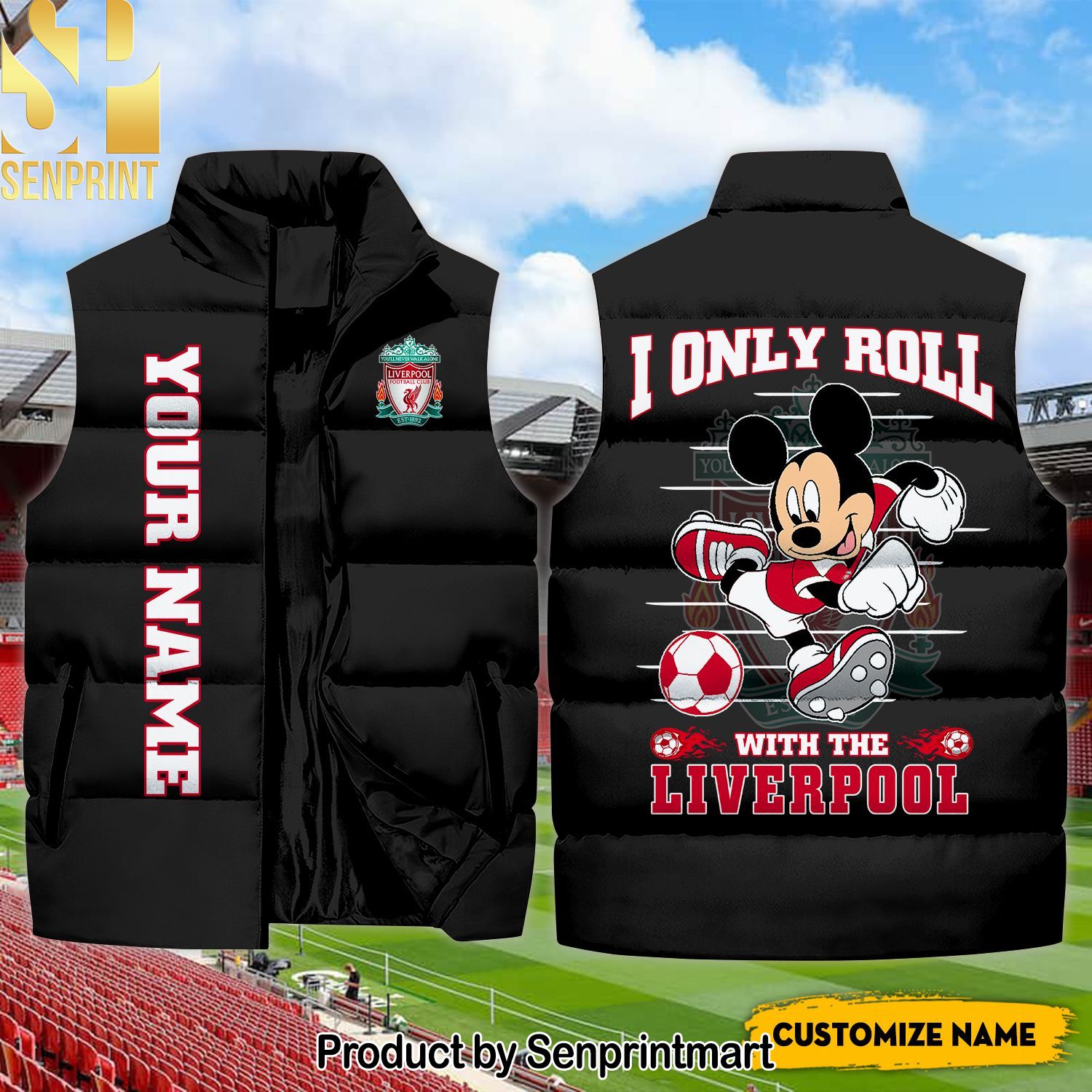 English Premier League I Only Roll With The Liverpool Cool Version Sleeveless Jacket