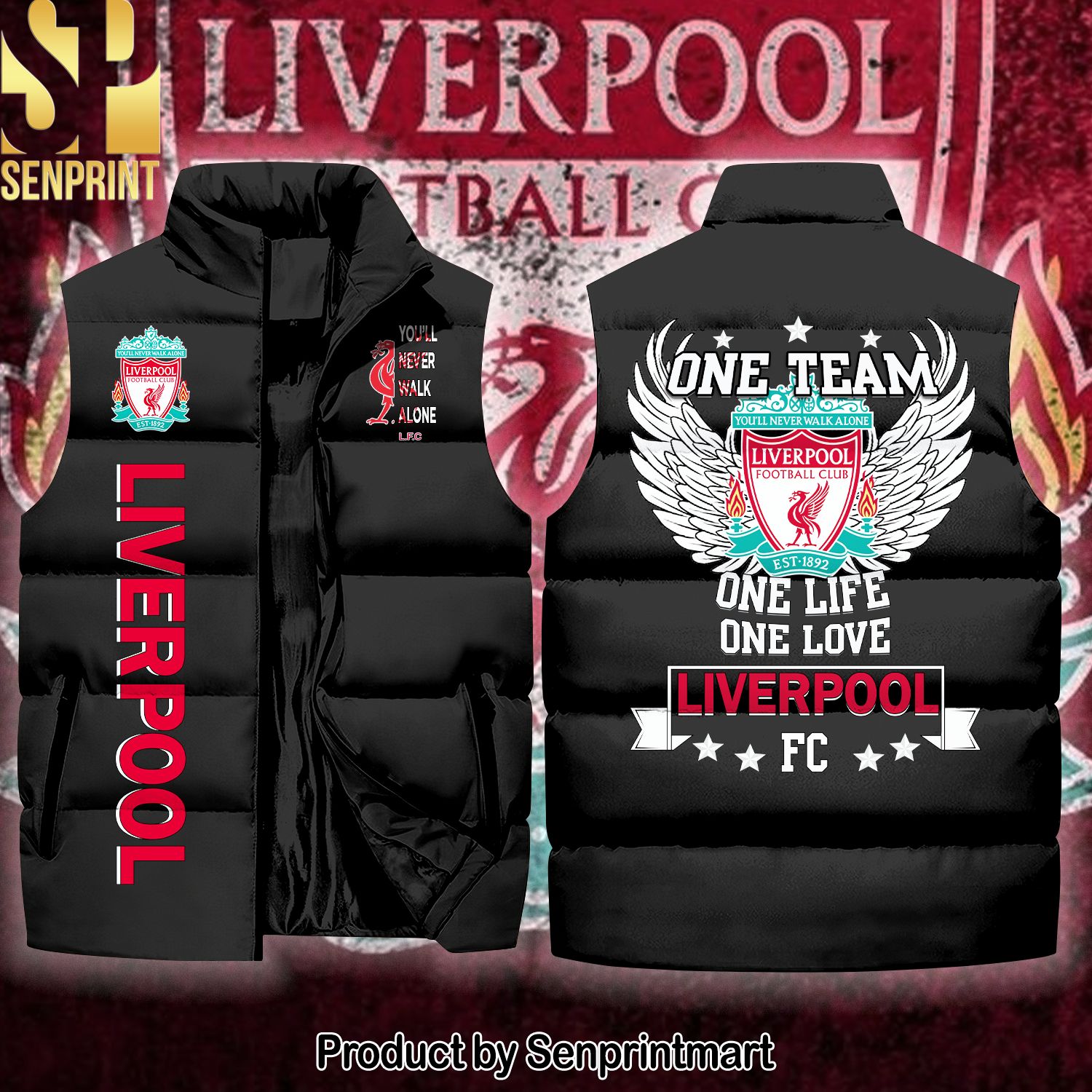 English Premier League Liverpool New Version Sleeveless Jacket
