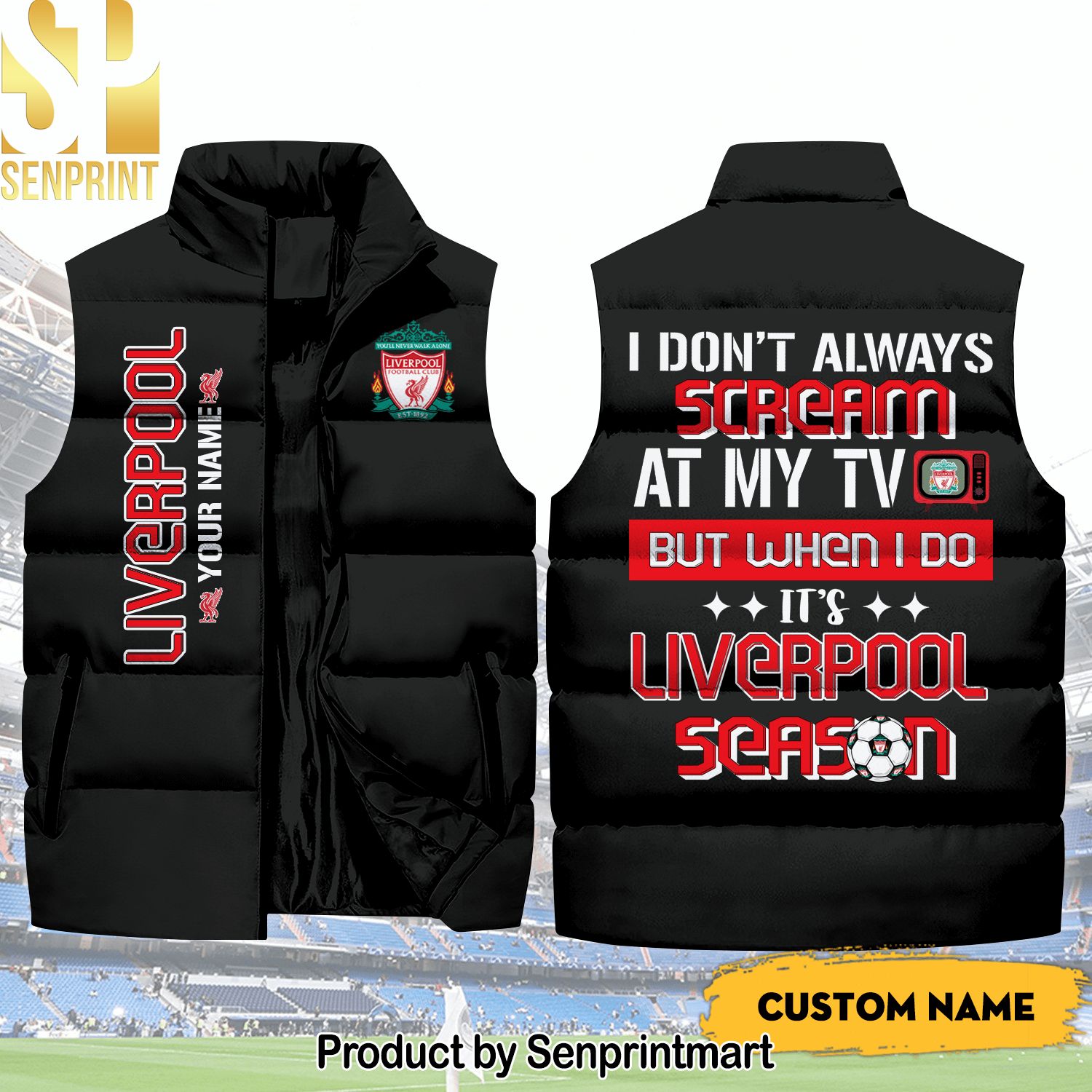 English Premier League Liverpool Season New Version Sleeveless Jacket