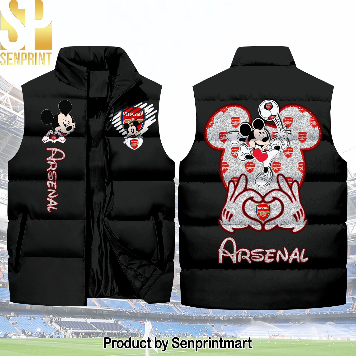English Premier League Mickey Love Arsenal Classic Sleeveless Jacket