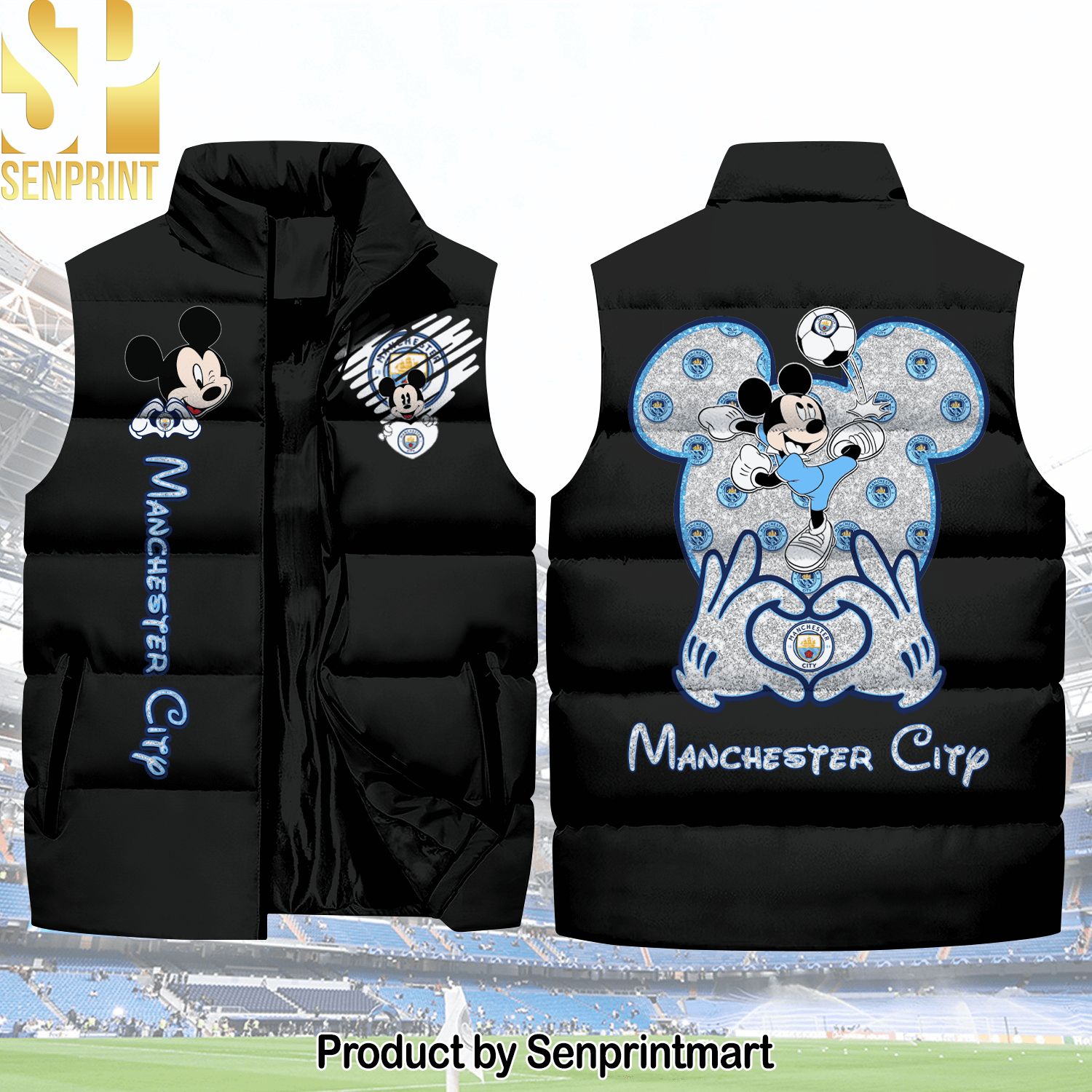 English Premier League Mickey Love Manchester City Cotton Sleeveless Vest New Outfit Sleeveless Jacket
