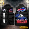 National Football League Buffalo Bills Skull Hot Outfit Sleeveless Jacket