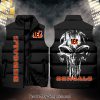 National Football League Cincinnati Bengals Skull For Fans Sleeveless Jacket