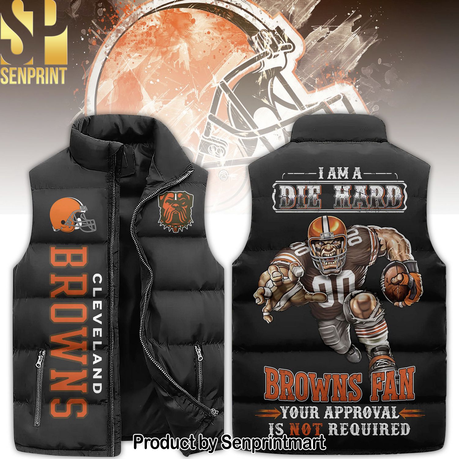 National Football League Cleveland Browns Best Outfit Sleeveless Jacket