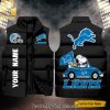 National Football League Detroit Lions One Nation One Team Skull Hypebeast Fashion Sleeveless Jacket