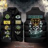 National Football League Green Bay Packers Skull Classic Sleeveless Jacket