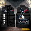 National Football League Houston Texans One Nation Under God Hot Fashion Sleeveless Jacket