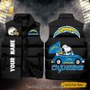 National Football League Los Angeles Chargers Skull Hot Fashion Sleeveless Jacket