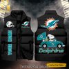 National Football League Miami Dolphins Skull Classic Sleeveless Jacket