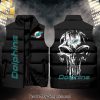 National Football League Miami Dolphins Skull Hot Version Sleeveless Jacket