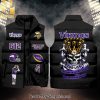 National Football League Minnesota Vikings Skull Cool Version Sleeveless Jacket