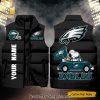 National Football League Philadelphia Eagles Personalized Name New Fashion Sleeveless Jacket