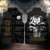 National Football League Pittsburgh Steelers Skull Cool Version Sleeveless Jacket