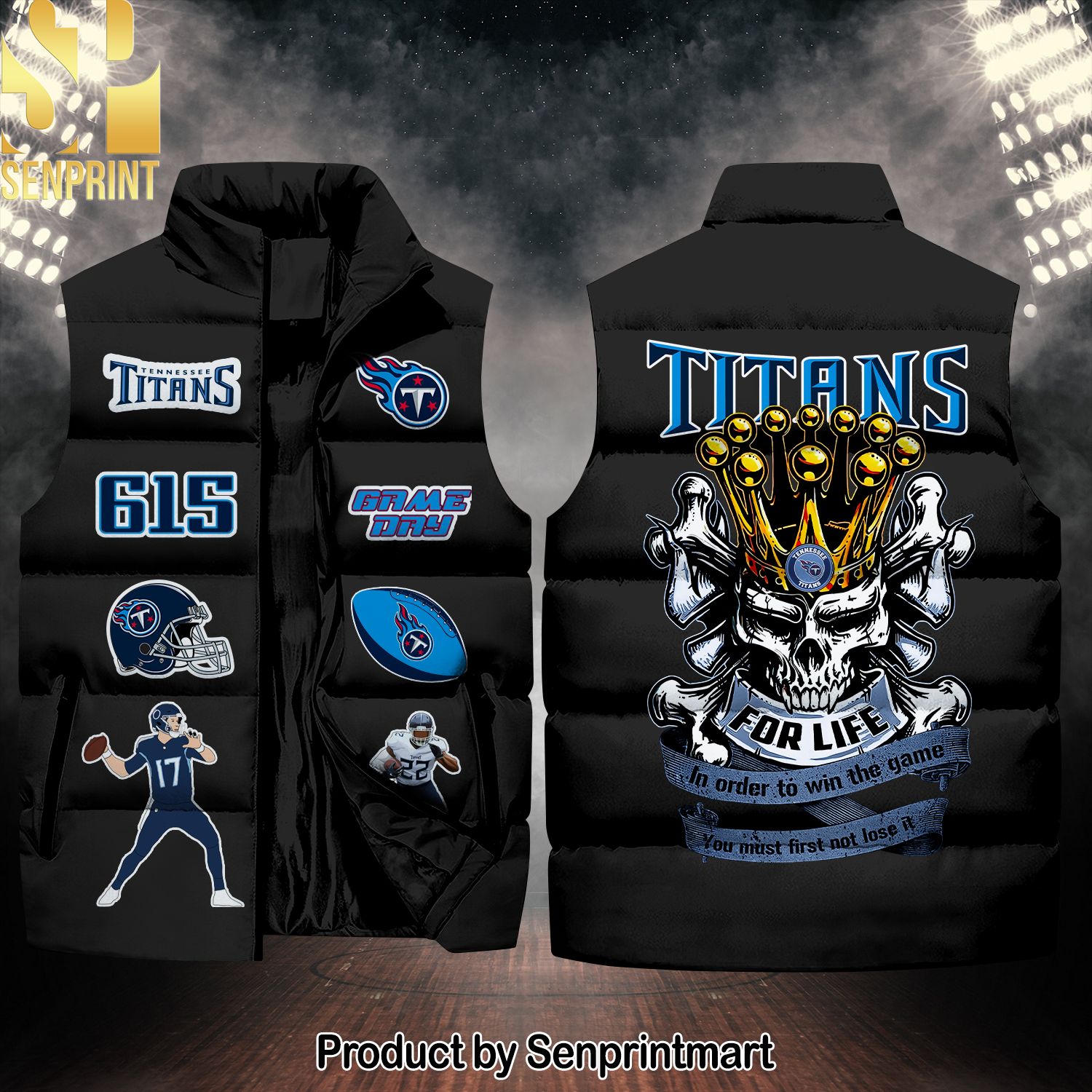 National Football League Tennessee Titans Hot Fashion Sleeveless Jacket