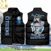 REAL MAN WHO LOVES Manchester City AND WAS BORN IN OCTOBER Name Number Hot Fashion Sleeveless Jacket