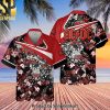 AC DC Rock Band 3D Hot Version Hawaiian Print Aloha Button Down Short Sleeve Shirt