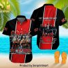 AC DC Rock Band All Over Print Hawaiian Print Aloha Button Down Short Sleeve Shirt