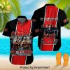 AC DC Rock Band Cool Version Hawaiian Print Aloha Button Down Short Sleeve Shirt