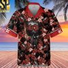 AC DC Rock Band Full Print 3D Hawaiian Print Aloha Button Down Short Sleeve Shirt