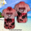 AFL Collingwood Football Club Cool Style Hawaiian Print Aloha Button Down Short Sleeve Shirt