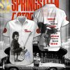 Bruce Springsteen Awesome Outfit Hawaiian Print Aloha Button Down Short Sleeve Shirt