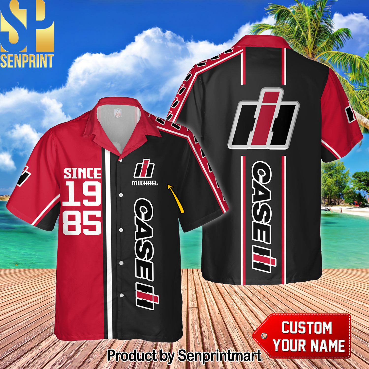 Case IH New Collection Custom Name For Fan Full Printing Hawaiian Shirt