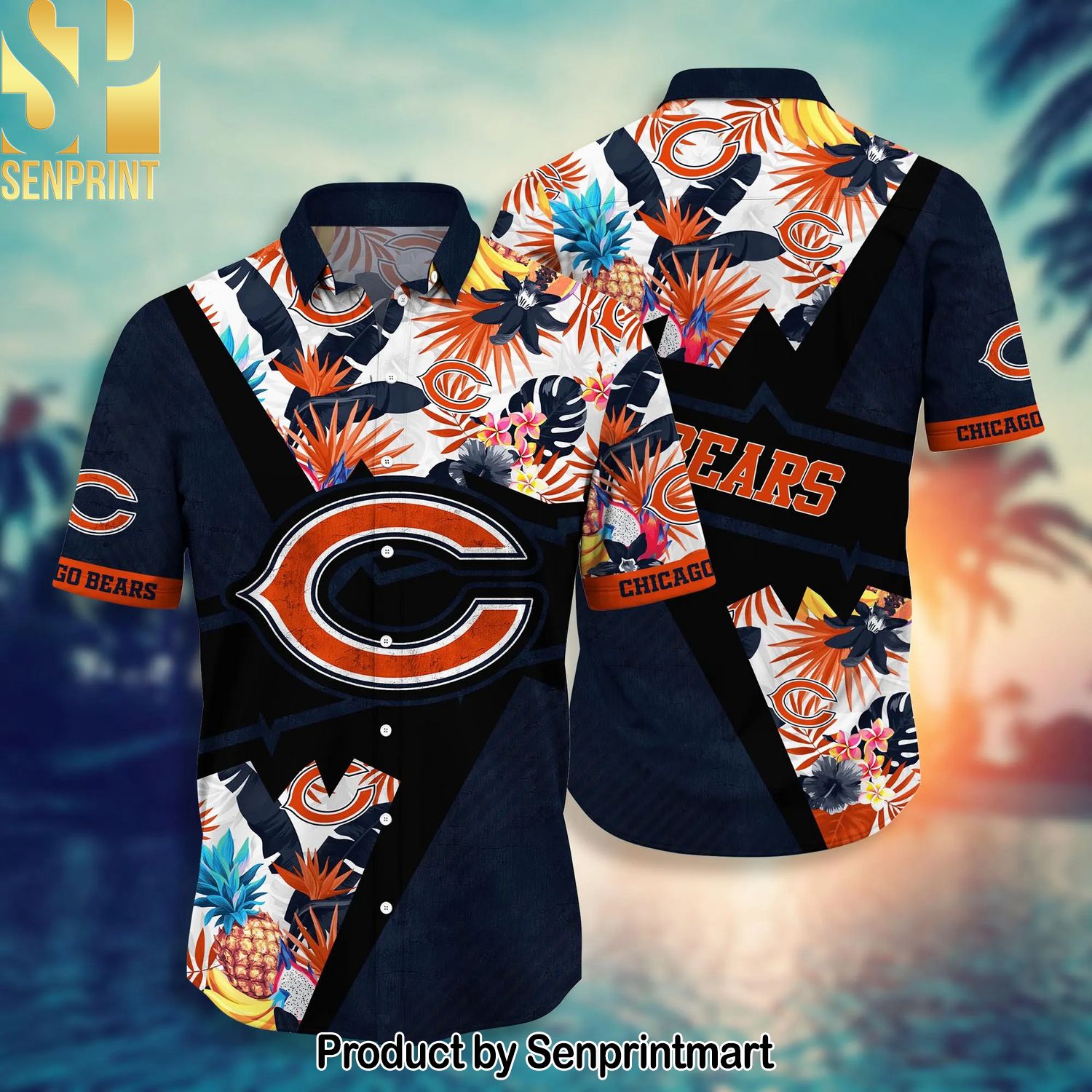 Chicago Bears National Football League For Sport Fans Full Printing Hawaiian Shirt