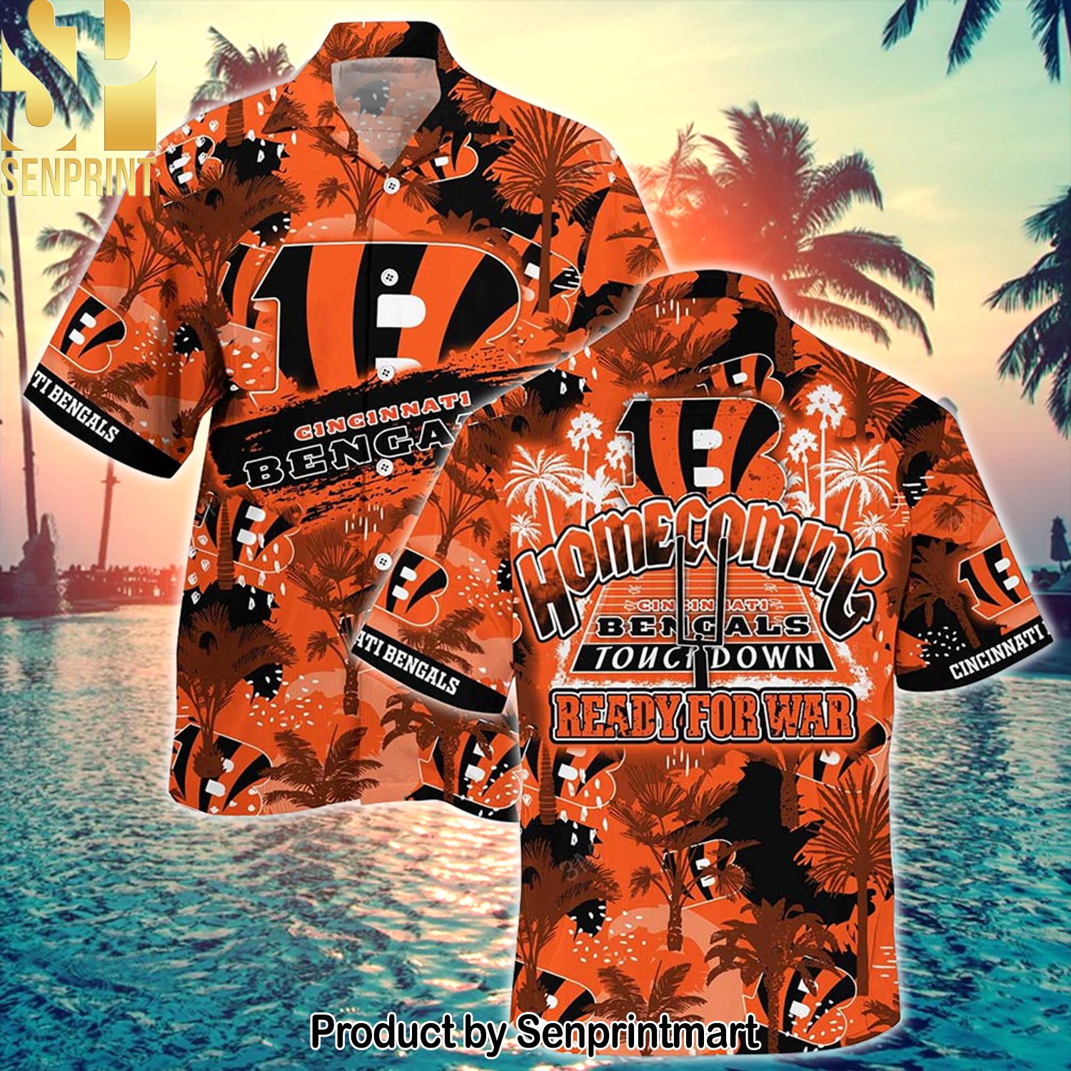 Cincinnati Bengals National Football League Homecoming Ready For War Full Printing Hawaiian Shirt