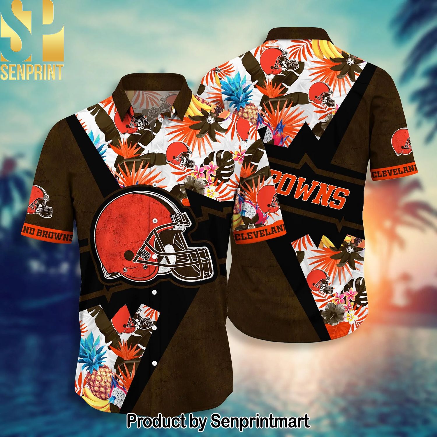 Cleveland Browns National Football League For Fans Full Printing Hawaiian Shirt