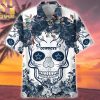 Crystal Palace Football Club Classic Full Printing Hawaiian Print Aloha Button Down Short Sleeve Shirt