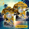 Custom Name Philadelphia Eagles National Football League Summer Beach For Fan All Over Print Hawaiian Shirt