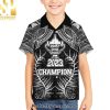 Custom New Zealand Rugby Aotearoa Champion Cup History with Silver Fern Classic All Over Print Hawaiian Print Aloha Button Down Short Sleeve Shirt