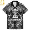 Custom New Zealand Rugby Aotearoa Champion Cup History with Silver Fern High Fashion Full Printing Hawaiian Print Aloha Button Down Short Sleeve Shirt