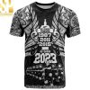 Custom New Zealand Rugby Black Haka Dance With NZ Champions History High Fashion Full Printing Hawaiian Print Aloha Button Down Short Sleeve Shirt