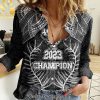 Custom New Zealand Rugby Women Black Haka Dance With NZ Champions History Best Combo 3D Hawaiian Print Aloha Button Down Short Sleeve Shirt