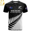 Custom New Zealand Silver Fern Rugby All Black Go Champions With Trophy Proud 3D Hawaiian Print Aloha Button Down Short Sleeve Shirt