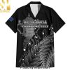 Custom New Zealand Silver Fern Rugby All Black Go Champions With Trophy Proud Best Outfit Hawaiian Print Aloha Button Down Short Sleeve Shirt