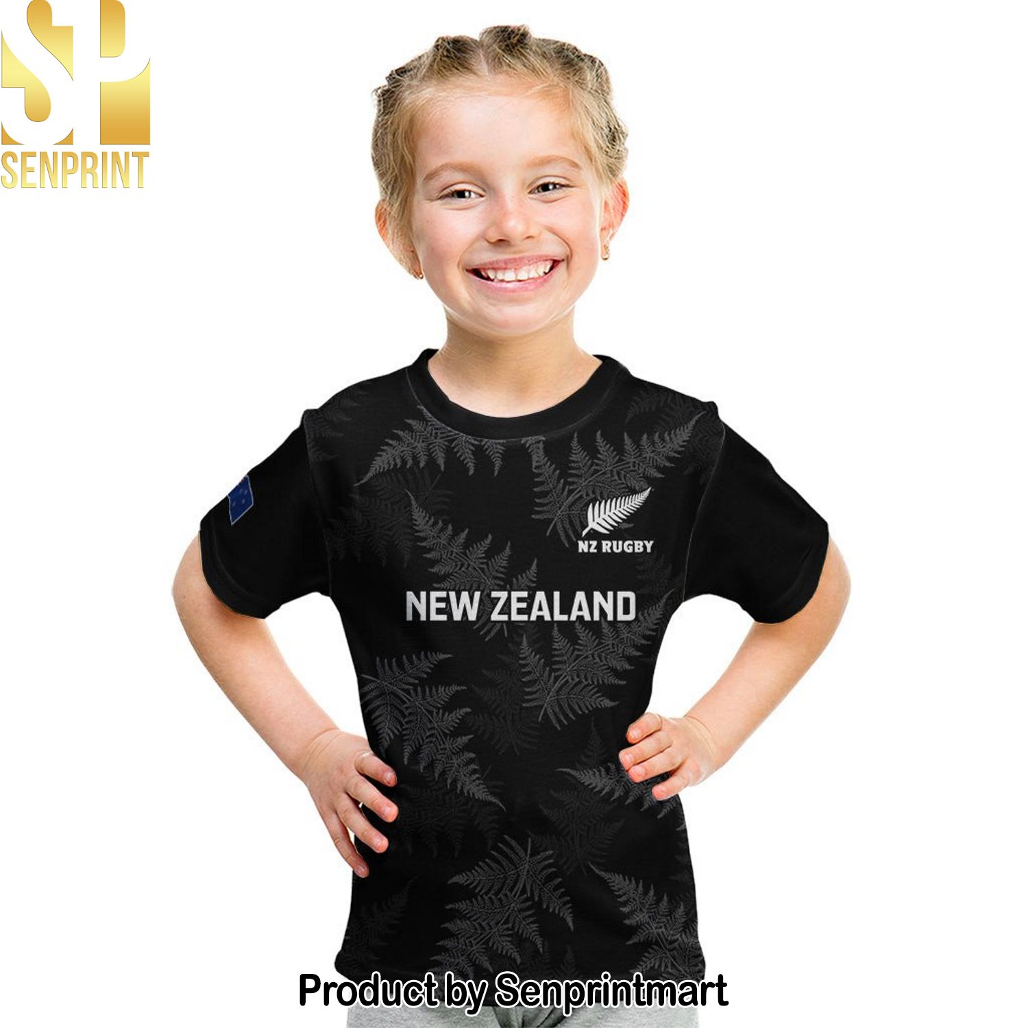 Custom New Zealand Silver Fern Rugby Go Aotearoa Champions World Cup Street Style All Over Print Hawaiian Print Aloha Button Down Short Sleeve Shirt