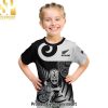 Custom New Zealand Silver Fern Rugby Go Champions NZ All Black Maori Koru Best Combo All Over Print Hawaiian Print Aloha Button Down Short Sleeve Shirt