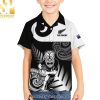 Custom New Zealand Silver Fern Rugby Go Champions NZ All Black Maori Koru Best Combo All Over Print Hawaiian Print Aloha Button Down Short Sleeve Shirt