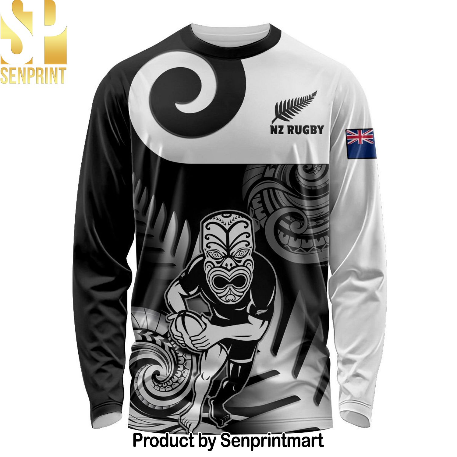 Custom New Zealand Silver Fern Rugby Long Sleeve Go Champions NZ All Black Maori Koru Best Combo All Over Print Hawaiian Print Aloha Button Down Short Sleeve Shirt